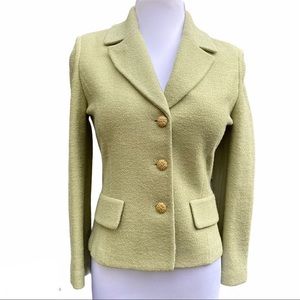 St. John Collection Spring Green Knit Blazer